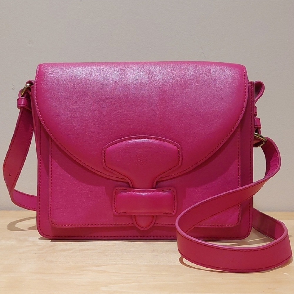 Loewe Barcelona Pink leather Crossbody Bag